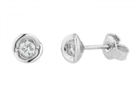 Boucles d'oreilles World Diamond Group Femme Calla in Or blanc Diamante 0.28 Ct OIM34 028 - OIM34 028
